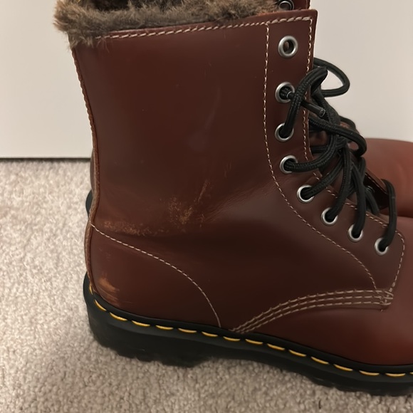 Dr. Martens Fur Lined Lace Up Boots - Picture 9 of 16